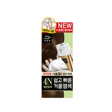 미쟝센 쉽고빠른 거품염색, 4N 짙은갈색, 1개