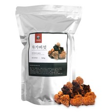 그린약초 러시아산 차가버섯 원물 덩어리, 500g, 1개