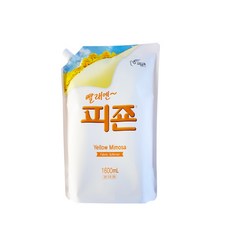 피죤 프리미엄 섬유유연제 옐로미모사 리필, 1.6L, 7개