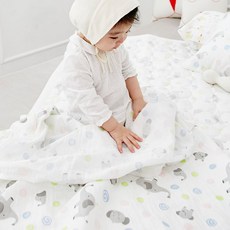 코끼리 순면 2겹거즈이불