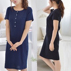 TH225 JS.반팔베이직포켓원피스