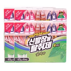 산도깨비 신발장용 탈취제 숲속향 65g*4개입 옷장/서랍/신발장탈취제