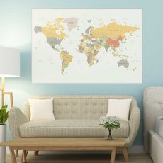 세계지도아트월