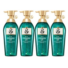 려 청아 두피딥클렌징 샴푸, 4개, 400ml