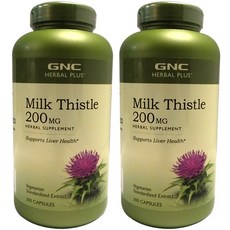 GNC 2병 밀크씨슬 Milk Thistle 200mg 300정