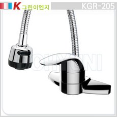 그린이엔지 벽붙이 코브라 싱크 주방 수도꼭지 KGR-205, 1개