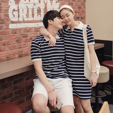 배색카라 시밀러룩