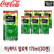 미닛메이드 코카콜라 알로에 175ml, 30캔