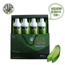 거제알로에팜 알로에베라겔 1050ml, 4개, 1L