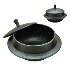 무쇠주물마을 미니 무쇠 가마솥, 길들이지않은 솥, 18cm