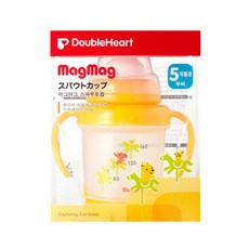 [더블하트]마그마그 프리미엄 스파우트컵/아기가 새로운 자극에 익숙해지도록/160ml/생후5개월경부터, DH 프리미엄 스파우트컵