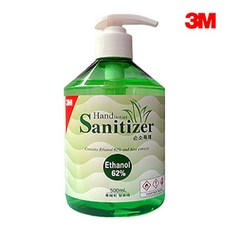 쓰리엠 새니타이저 손소독제, 500ml, 1개