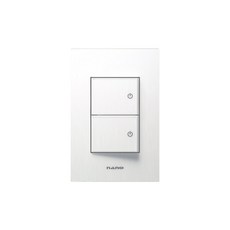 나노아트2 화이트 3로 2구 스위치, 1개