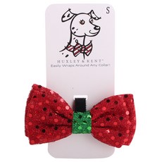 헉슬리앤켄트 홀리데이 강아지 나비 넥타이, Disco Dot Red