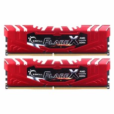 DDR4 32G PC4-19200 CL16 FLARE X DUAL (16Gx2) 레드, G.SKILL