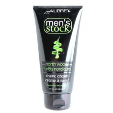 오브리오가닉스 멘스 스톡 노스 우드 쉐이빙 크림, 177ml, 1개