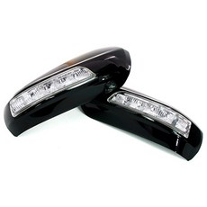 뉴SM5-SM7 - 1WAY 카비 LED 사이드미러 백미러 커버, 순은색 PSE, 1개