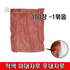 철모아 적색마대마루 80kg 포대자루 100장1묶음, 100개