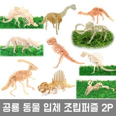 2P 공룡 원목 조립 퍼즐 세트, 2_BD J005 2P 리틀 아파토사우루스