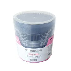 (잡동산이) 블랙종이면봉(200P), 1개