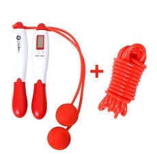 멜킨스포츠 2IN1 노라인 스탠다드 줄넘기, 2IN1노라인줄넘기_스탠다드_레드