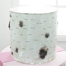 더리얼스 인조 조화 자작나무 버찌나무 인조목 기둥 40cm