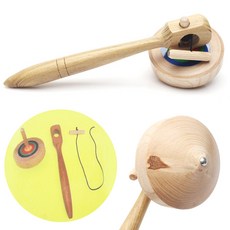 원목 민속팽이 20cm (전통 민속놀이 나무팽이 놀이교재 명절 설날 가족게임)