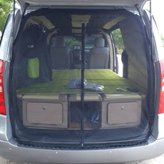 SUNCAR 그랜드스타렉스 차량용방충망 모기장 창문형 커튼형 도어 트렁크
