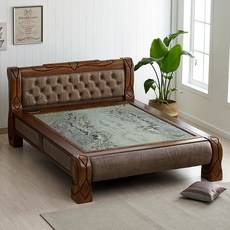 효암 프리미엄 돌침대 퀸사이즈 돌보료, 16_505 가죽 침대 HM1015SQ