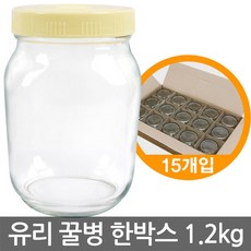 꿀병 1.2kg 15개 한박스