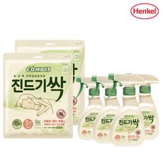 [헨켈홈케어] 컴배트 진드기싹 스프레이290ml x4개+시트(4개입x2개) 1세트, 290ml