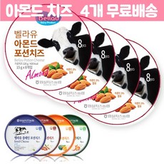 [무료배송X4개] 임실 포션치즈 아몬드(8pX15g) X 4개(총480g), 120g, 4개