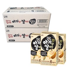 남양아기꼬야 아기랑쌀이랑 유아두유 180ml, 국내산 흑미, 48개