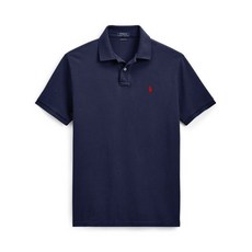 폴로랄프로렌 [해외직배송 POLO] 폴로 맨 커스텀핏 반팔 메쉬카라_네이비