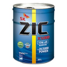 대형디젤 엔진오일 SK ZIC X5000 15W40 20L