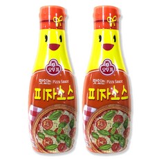 오뚜기 피자소스 2개(175g*2개)샐러드드레싱 발사믹연겨자페퍼 요리양념, 175g, 2개