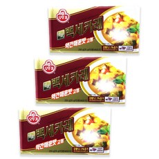 오뚜기 백세카레 고형 약간매운맛, 200g, 3개