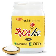 개암죽염 3회 죽염 애 소금 1kg, 1개