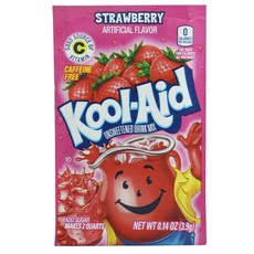 Kool Aid 드링크 믹스 스트로베리, 1개, 1개, 3.9g