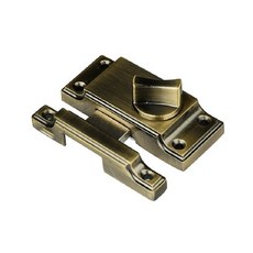 남선 미닫이 - 여닫이도어 겸용 잠금장치 브론즈 목문 샤시문 시건장치 빗장, 1개