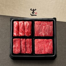 한우지예 1++(8)등급 품격 2호 (등심400g 부채400g 불고기400g 국거리400g) 선물세트, 1set