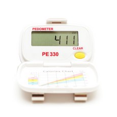 국산 3D 단순도보만보계 만보기 PE330, PE330 흰색