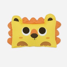 마이하우스 알러지케어 키즈 사자 캐릭터 입체 유아 베개커버, 라이오 입체 베개커버