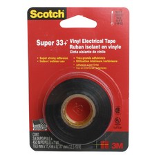 스카치 슈퍼 33+ 비닐 일렉트리칼 절연테이프 19.0mm x 11.4m, 1개
