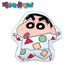 크레용신짱 짱구 파자마 라인 프린트 쿠션 1, 혼합 색상