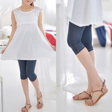 마미누리 JS.아이스7부데님- 임산부레깅스 임부레깅스 빅사이즈 임부복