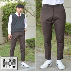 [ACZ_4926571] (SIZE : L) 6.5통조절 스판 밤색 교복바지 교복 예쁜교복 스판교복바지 학생교복바지 학생복 남학생교복 남자교복바지