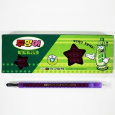 지구화학 투명이 색연필 낱색 보라 12자루, 단품