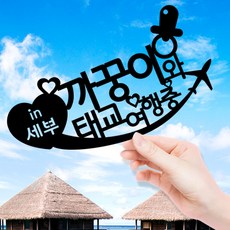 애니데이파티 여행토퍼 케이크토퍼 여행인 생일 프로포즈 백일 돌 신혼여행 태교여행