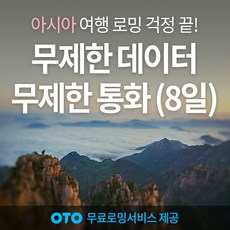 인도 유심 LTE 4GB 무제한 데이터+통화권 8일, 데이터+무제한 통화권, 1개